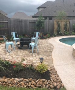 TomCare Solar Lights Metal Flickering Flame Solar Torches Lights Waterproof Outdoor Heavy Duty Lighting Solar Pathway Lights Landscape Lighting Dusk to Dawn Auto On/Off for Garden Patio Yard, 4 Pack Black 46 81YueA35r L