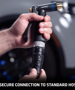 VIKING High Pressure Adjustable Hose Nozzle with Brass Tip for Garden Watering and Car Washing Brass Tip Hand Control 17 81YvcotYVML