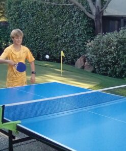 JOOLA NOVA - Outdoor Table Tennis Table with Waterproof Net Set - Quick Assembly - All Weather Aluminum Composite Outdoor Ping Pong Table - Tournament Quality - Indoor & Outdoor Compatible Rally Outdoor 44 81YwKXMhbdL 2