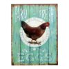 Barnyard Designs 'Farm Fresh Free Range Eggs' Retro Vintage Metal Tin Bar Sign, Decorative Wall Art Signage, Primitive Farmhouse Country Kitchen Home Décor, 10" x 13" Eggs Hen 16 81YxPBH1 NL