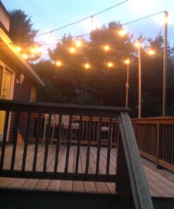 Feit Electric 48ft / 14.6m Outdoor String Lights(48 Feet) 15 Watt Lights 18 81Yy93JVp L