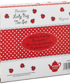 Schylling Ladybug Porcelain Tea Set , White 7 81YyWqb5VZL