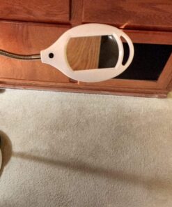 Brightech LightView Pro Magnifying Floor Lamp - Hands Free Magnifier with Bright LED Light for Reading - Work Light with Flexible Gooseneck - Standing Mag Lamp 3 Diopter (1.75x) 29 81YyfnylfwL