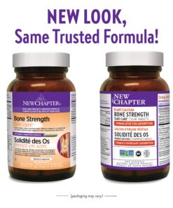 Alternative view of New Chapter Calcium Supplement – Bone Strength Organic Plant Calcium with Vitamin K2 + D3 + Magnesium, Vegetarian, Gluten Free - 120 count (40 day supply)