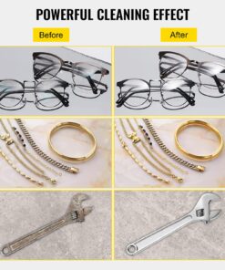 VEVOR Professional Ultrasonic Cleaner, Easy to Use with Digital Timer & Heater, Stainless Steel Industrial Machine for Parts, 110V, FCC/CE/RoHS Certified (3L) 3L 22 81YzIgKpcaL 1