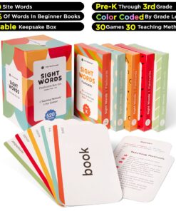 Alternative view of Think Tank Scholar 520 Sight Words Flash Cards (Award-Winning) Set - Preschool (Pre K) Kindergarten 1st 2nd 3rd Grade Homeschool (Kids Ages 3, 4, 5, 6, 7, 8, 9) Dolch & Fry High Frequency Sight Word Sight Words Bundle