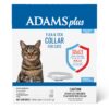 Adams Plus Flea & Tick Collar for Cats | Breakaway Collar | 1 White Collar | 7- Month Protection | Kills & Repels Fleas, Flea Eggs, Flea Larvae and Kills Ticks, Tick Nymphs, and Tick Larvae 15 81Z VHxmpLL 1