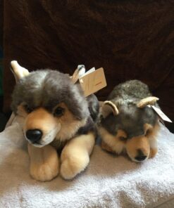 Aurora® Adorable Miyoni® Wolf Stuffed Animal - Lifelike Detail - Cherished Companionship - Gray 16 Inches 25 81Z m8iluAL 1