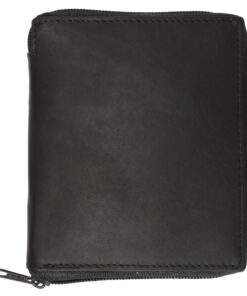 RFID Blocking Mens Leather Zippered Wallet (Black) Black 11 81Z0iPEfdjL
