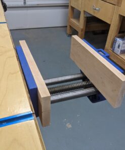 Yost Vises M9WW Rapid Action Woodworking Vise | Quick Release Lever for Quick Adjustments | 9 Inch Jaw Width | Made with Heavy-Duty Cast Iron | Blue Yost M9WW 102 81Z1yTFu44L