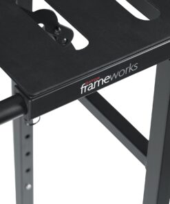 Gator Frameworks Keyboard and Audio Utility Table with Multi Point Adjustability and Built in Leveling Bubble; Min/Max Height - 26"/44" (GFW-UTILITY-TBL), Black 25 81Z2BFWWBiL