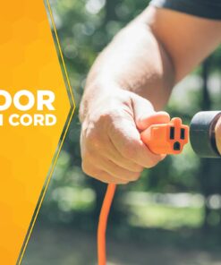 Coleman Cable Southwire 2308SW8803 Vinyl Outdoor Extension Cord In Orange With 3-Prong Plug (50 Feet, 16/3 gauge) 9 81Z2T6QEoLL