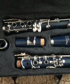 Mendini by Cecillo Bb Clarinet w/Case - Best Beginners Clarinet for Students, Adults and Kids w/Stand, Pocketbook, Mouthpiece and 10 Reeds - Wind & Woodwind Musical Instruments - Blue 21 81Z2i pP2lL