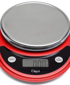 Ozeri Pronto Digital Multifunction Kitchen and Food Scale, Black on Red 28 81Z2xMWCkkL