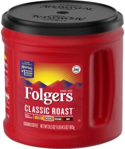 Folgers Classic Roast Coffee, 30.5-Oz Can 1.9 Pound (Pack of 1) 11 81Z3DOsPYEL