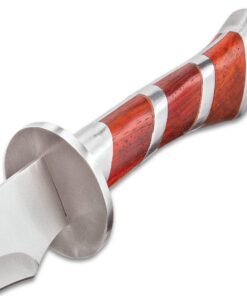 K EXCLUSIVE Arabian Heartwood Scimitar Sword and Scabbard with Strap - Stainless Steel Blade, Heartwood Handle Accents, Stainless Steel Handguard, Functional, Add to Fantasy Collection - Length 25” 7 81Z4291SeyL