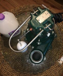 Zoeller Waste-Mate 267-0001 Sewage Pump, 1/2 HP Automatic – Heavy-Duty Submersible Sewage, Effluent or Dewatering Pump Green 41 81Z4COQe6TL