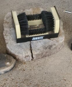 Jobsite The Original Boot Scrubber - All Weather Industrial Shoe Cleaner & Scraper Brush 1 Pack 37 81Z4wyp46L