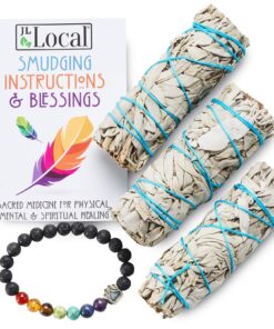 JL Local White Sage Smudge Sticks Bundles Gift Set - California Sage - Smudging & Cleansing Wands (3 Pack) 3 Pack 24 81Z4z66dCEL 1