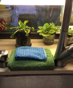 Nano Towels Cleaning Cloths - Cleans with Only Water - Wipes Away Dust, Spills & Grime Instantly Without Chemicals Paper Or Microfiber Supplies. Kitchen, Bathroom, Glass 14x14” 4-Pack Green 45 81Z68i1HEOL