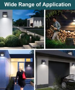 Luposwiten Solar Outdoor Lights Waterproof - Super Bright Motion Sensor Outdoor Lights Easy to Install Solar Lights for Outside, Front Door, Yard, Garage, Garden, Patio, Deck (4 Pack) 32 81Z7etTCeHL