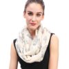 Vintage Camera Print Women's Infinity Scarf, Lightweight for Spring Fall Winter Beige 20 81Z8hyB4a2L