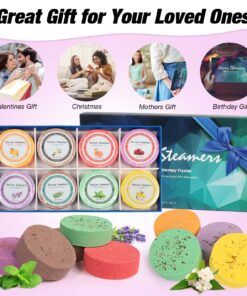 Shower Steamers, Shower Bombs Aromatherapy Relaxing Gift for Women, 8Pcs Essential Oil Bath Bomb Scent Steamer Fizzies for Mom Female Friends Christmas Valentines Mothers Day Ideas Set 29 81Z8jkO12dL
