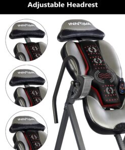 INNOVA HEALTH AND FITNESS ITM5900 Advanced Heat and Massage Inversion Table, Gray/Black 49 81Z9Ad26pS