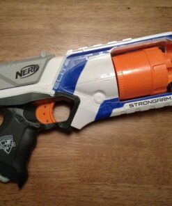 NERF N Strike Elite Strongarm Toy Blaster with Rotating Barrel (Amazon Exclusive) White 44 81ZA6zuAdRL