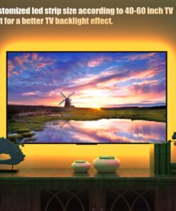 Tv Led Backlight, Maylit 8.2ft Led Strip Lights for 40-60in Tv, USB Powered Tv Lights kit with Remote, RGB Bias Lighting for Room Decor RGB (Remote Control) 8.2FT for 40''-60'' TV 26 81ZB1fKiQ5L
