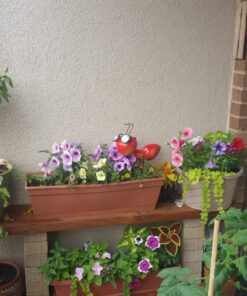 Smarty Gadgets - Metal Garden Art Decoration, Steel Red Ant Figurine with Solar Powered LED Lights for Yard, Patio, Lawn and Garden Decor and Ornament, Outdoor and Indoor Statue, 11" X 10" 43 81ZCDAQaZfL