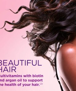 Nature's Bounty Advanced Hair, Skin & Nails, Argan-Infused Vitamin Supplement with Biotin and Hyaluronic Acid, 150 Rapid Release Softgels Unflavored 25 81ZDFCyha1L