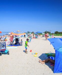 Sport-Brella Super-Brella SPF 50+ Sun and Rain Canopy Umbrella for Camping, Beach and Sports Events (8-Foot, Blue) 40 81ZE8YaPy4L