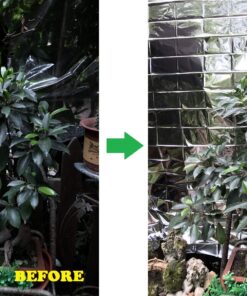 NAVAdeal 2 Pack Silver Highly Reflective Mylar Films, 82x 47Inch, Metallized Foil Covering Sheet, Garden Greenhouse Farming, Increase Plant Growth Save Power, Reduce Uneven Heat Environment Safe Pack of 2 28 81ZErrpAlGL