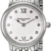 Frederique Constant Women's FC200WHDS6B Slim Line Analog Display Swiss Quartz Silver Watch 41 81ZFHj arXL