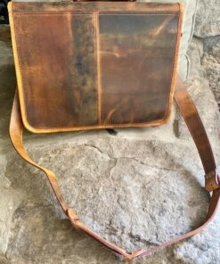 Leather Messenger Bag for Men - Full Grain Leather Briefcase Laptop Satchel Office Crossbody Travel Bag by Rustic Town (16 Inch, Brown) 62 81ZFMEJ47sL