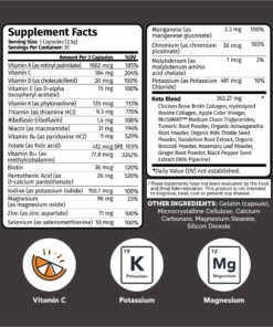 Vitamin Bounty Tune Your Keto Multivitamin - Keto Vitamins, Keto Multivitamin Women and Men, Electrolytes with Vitamin C, Magnesium, Collagen, Potassium, MCT, Energy Support - 90 Capsules 26 81ZFOn rYKL