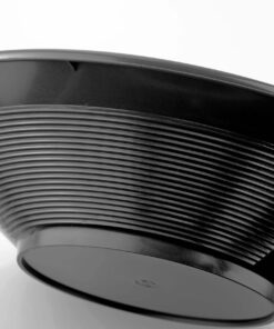 SE 14 Inch Gold Panning Pan - Dual Riffles for Easier Mining and Prospecting, Black 14" 13 81ZG1YpXJ L