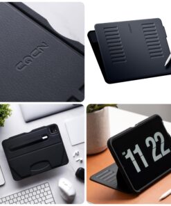 ZUGU Case for 2021/2022 iPad Pro 12.9 inch 5th / 6th Gen - Slim Protective Case - Apple Pencil Charging - Magnetic Stand & Sleep/Wake Cover (Fits Model #’s A2378, A2379, A2461, A2462) - Stealth Black 40 81ZGc8VYGEL