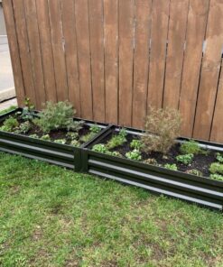 Greenes Fence Antique Iron Powder-Coated Metal Raised Garden Bed Planter 24" W x 48" L 10" High 26 81ZHTcUJDRL