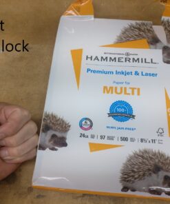 Hammermill Printer Paper, Premium Inkjet & Laser Paper 24 Lb, 8.5 x 11 - 1 Ream (500 Sheets) - 97 Bright, Made in the USA, 166140R 1 Ream | 500 Sheets 24 lb Ink - Laser 39 81ZHcmI0pL