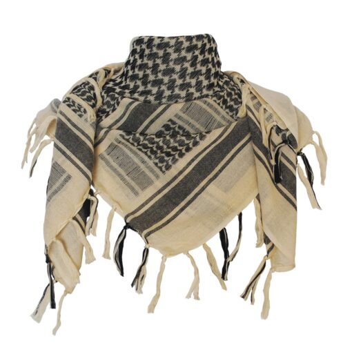 Explore Land Cotton Shemagh Tactical Desert Scarf Wrap Tan One Size