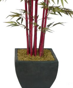 Alternative view of Vintage Home Artificial Faux 96" Tall Bamboo Tree with Decorative Planter