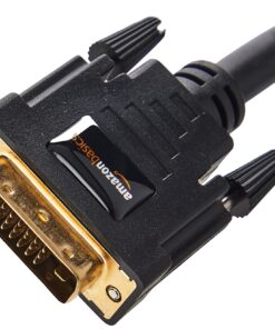 Amazon Basics DVI to DVI Monitor Adapter Cable - 6.5 Feet (2 Meters), Black 1-Pack 6.5 feet (2 meters) 17 81ZHrui5qL