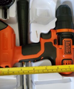 BLACK+DECKER 20V Max Drill & Home Tool Kit, 68 Piece (LDX120PK) 20V Home Tool Kit 76 81ZJLWh0SXL 1