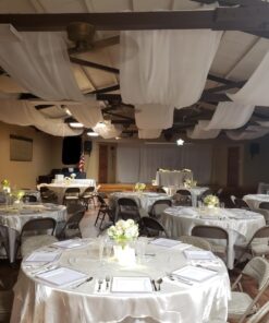 120" Wide (10ft Wide) x 120 Yards Roll - White Sheer Voile Chiffon Fabric - Sedona DESIGNZ Brand Perfect for Draping Panels and Masking for Weddings & Events (White) 27 81ZJP VM24L