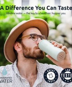 pH On-The-Go Portable Water Filter - Alkaline Pouch Filter for Water Bottles, Jugs, Pitchers, Container - High pH Water Alkalizer for Pure Drinking Water - 98 litres / 26 Gallons (3-Pack) 30g (3 Pack) 3 Pack 18 81ZKPKwH8zL