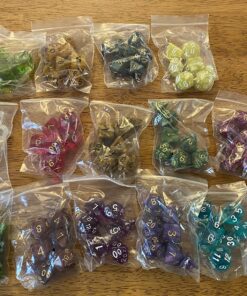 Wiz Dice Series II - DND Dice Set (105 Dice, 15 Sets of 7 Unique Colors) - Perfect DND Gifts - Role Playing Dice DND Accessories for TTRPG MTG Dice Games -D&D Dice Game Sets in Unique Finishes 56 81ZKVixj pL 1