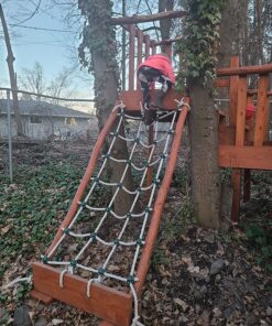 Safe Kidz Cargo Climbing Net, 100% Polyester Rope Ladder, 96" L x 30" W + Drill Bit & Instructions Regular 26 81ZLT EOIL