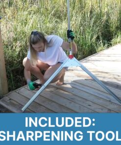 Jenlis The Original Weed Razer, Lake Weed Cutter, Large Pond Aquatic Plant Cutting Tool, Long and Sharp Razor Blades Shear Cattail, Reed, Lilly & Chara Algae, 48 Inch Cut Width, 25 Foot Throw Rope Jenlis Weed Razer Aquatic Weed Cutter 35 81ZMVWSRSGL 1